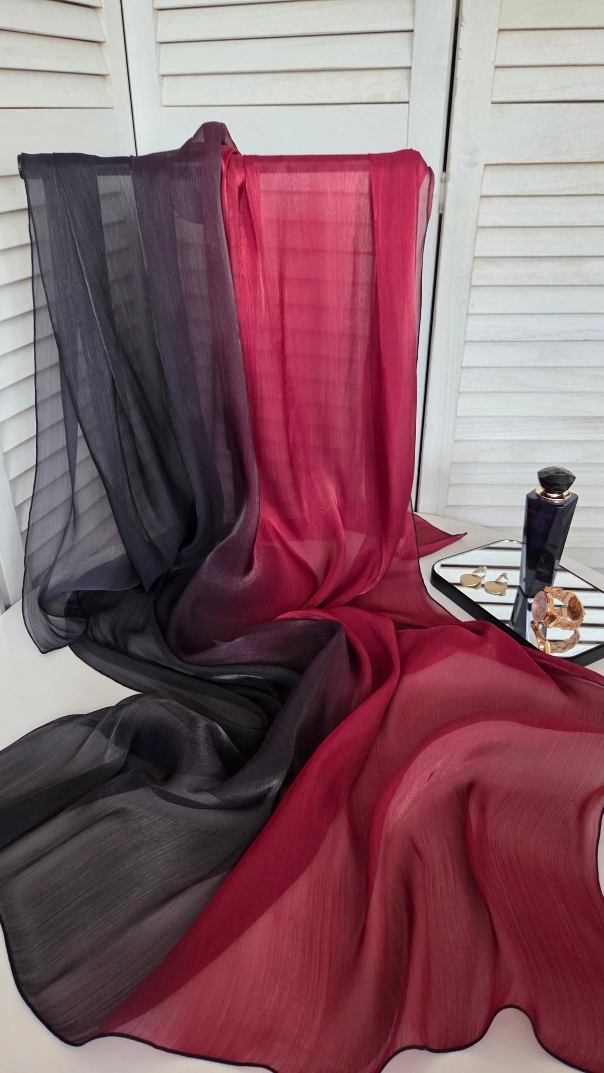Omber organza šal - dostupno u više boja