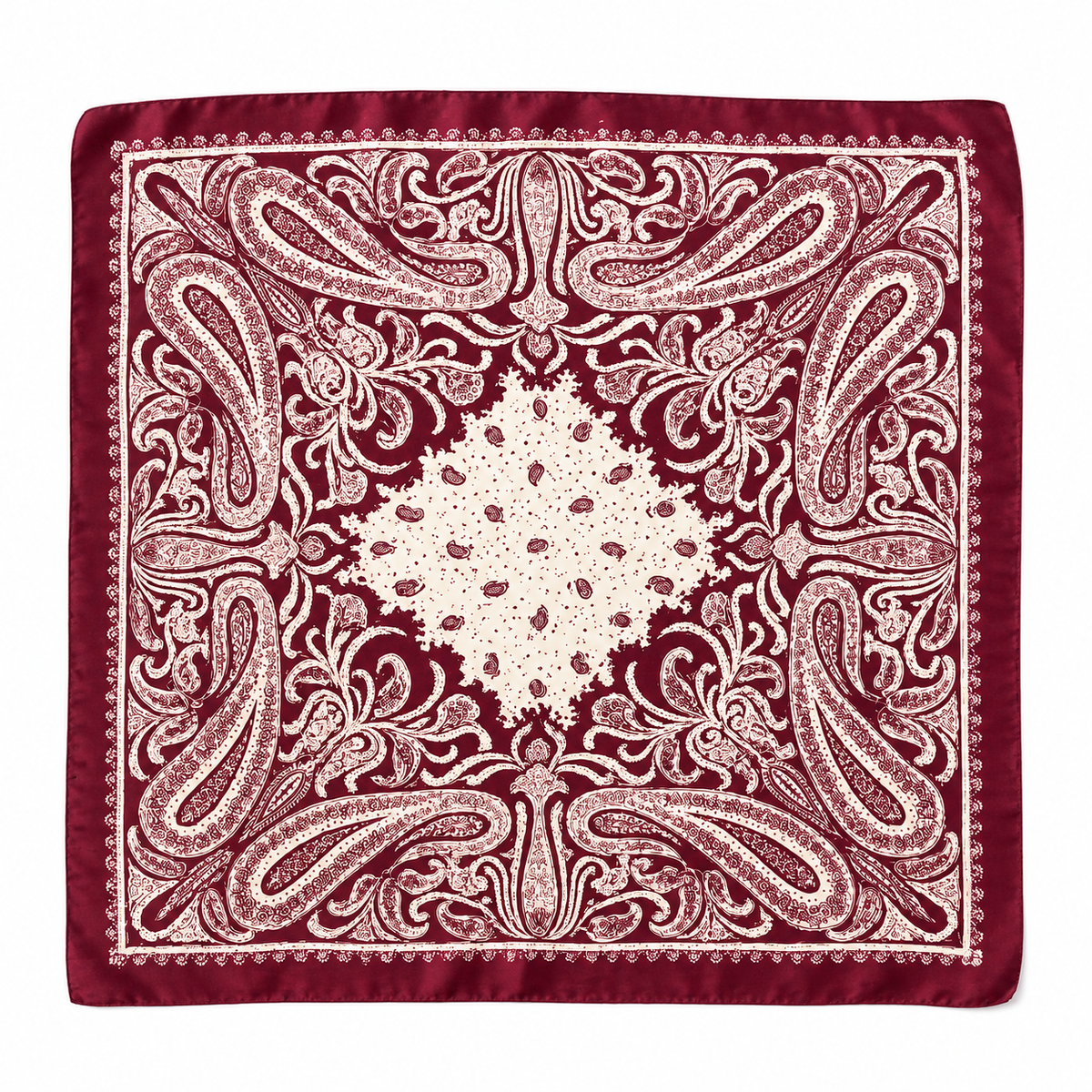 Satenska fular s bandana uzorkom